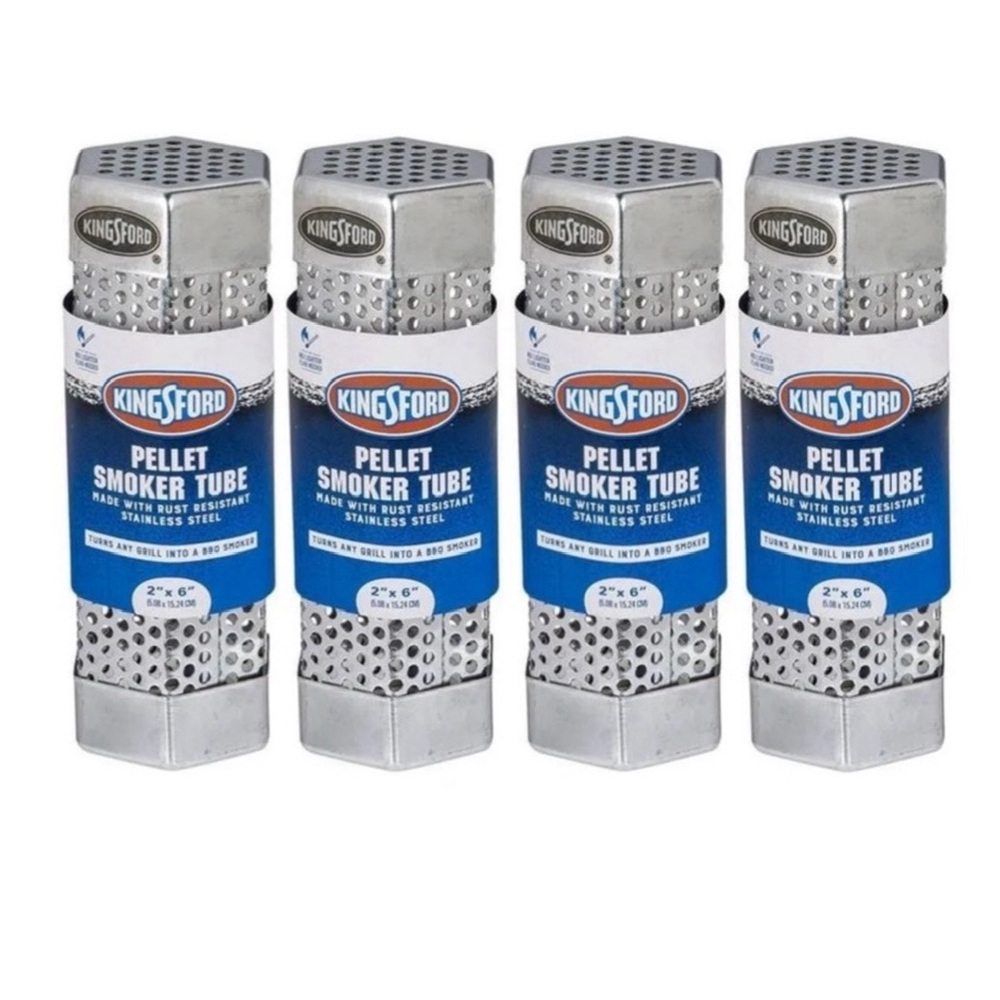 4PACK Kingsford 6In. Stainless Steel Pellet Smoker Tube